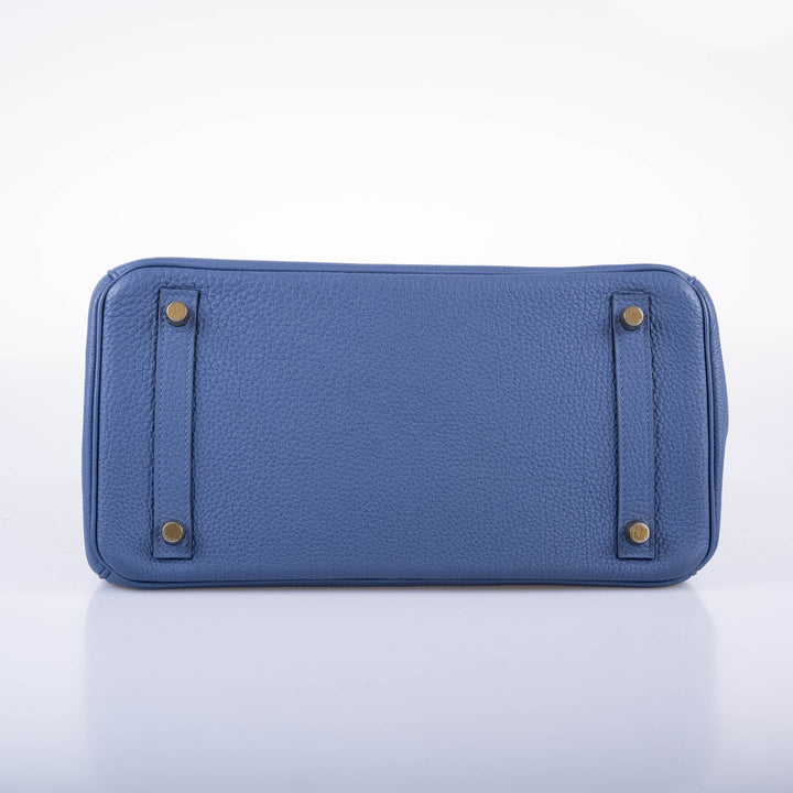 Top quality Hermes Birkin 30 Blue Brighton Togo with Gold Hardware - 2018, C