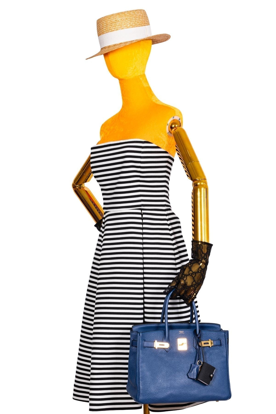 Top quality Hermes Birkin 30 Blue De Galice Clemence with Gold Hardware