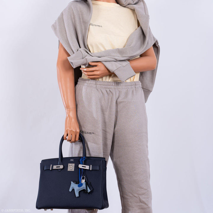 Top quality Hermes Birkin 30 Blue Nuit Togo Leather with Palladium Hardware - 2020, Y
