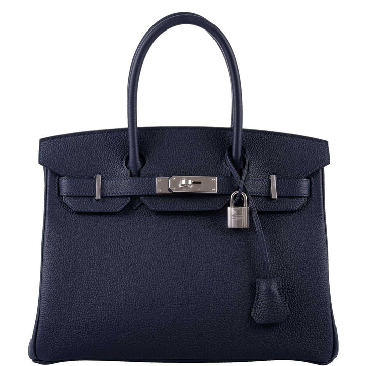 Top quality Hermes Birkin 30 Blue Nuit Togo Leather with Palladium Hardware - 2020, Y