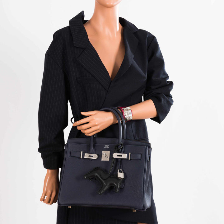 Top quality Hermes Birkin 30 Blue Nuit Togo Palladium Hardware