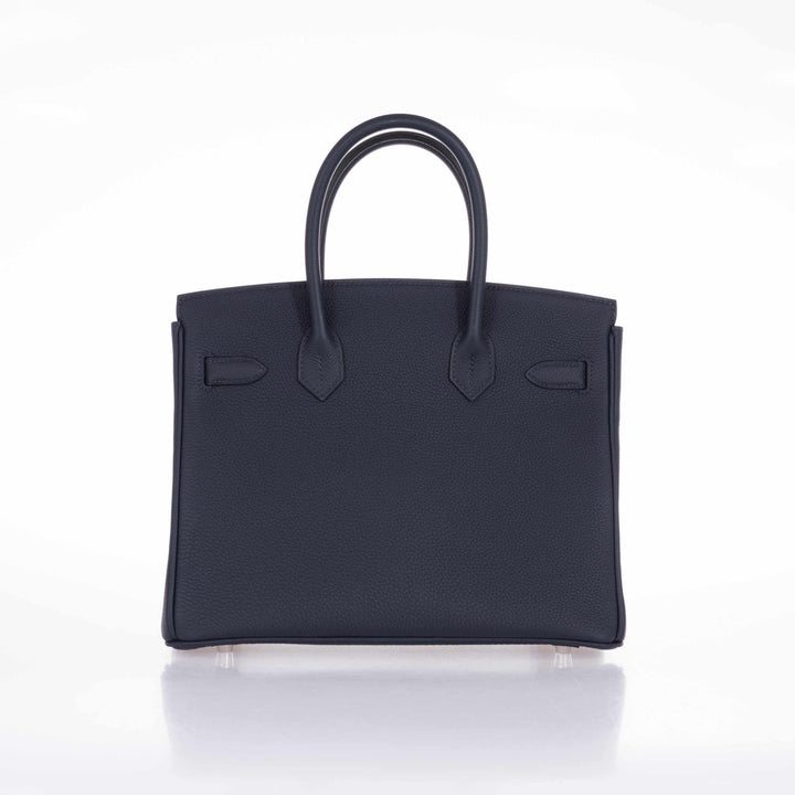 Top quality Hermes Birkin 30 Blue Nuit Togo Palladium Hardware