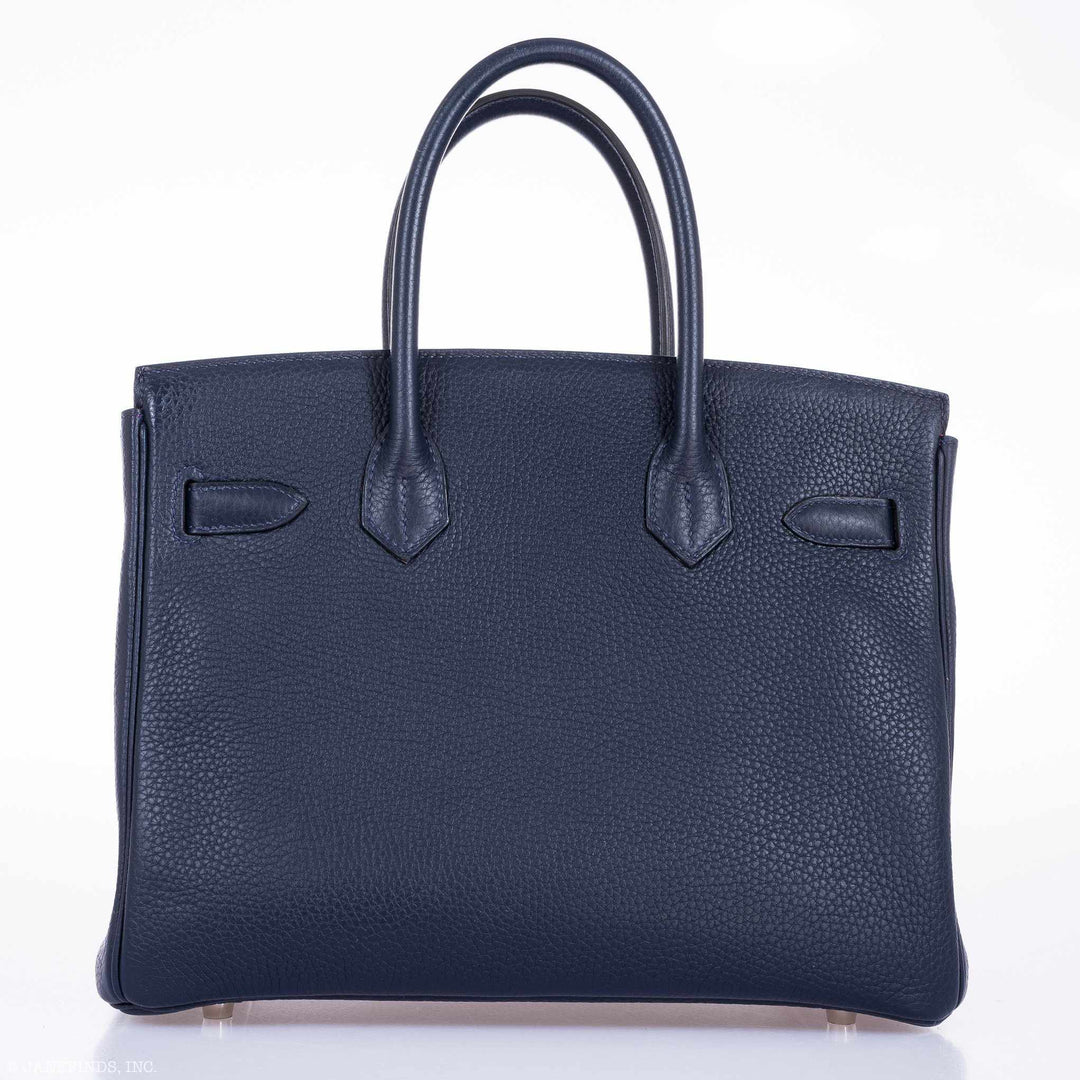 Top quality Hermes Birkin 30 Blue Nuit Verso Rose Pourpre Togo Palladium Hardware - Limited Edition