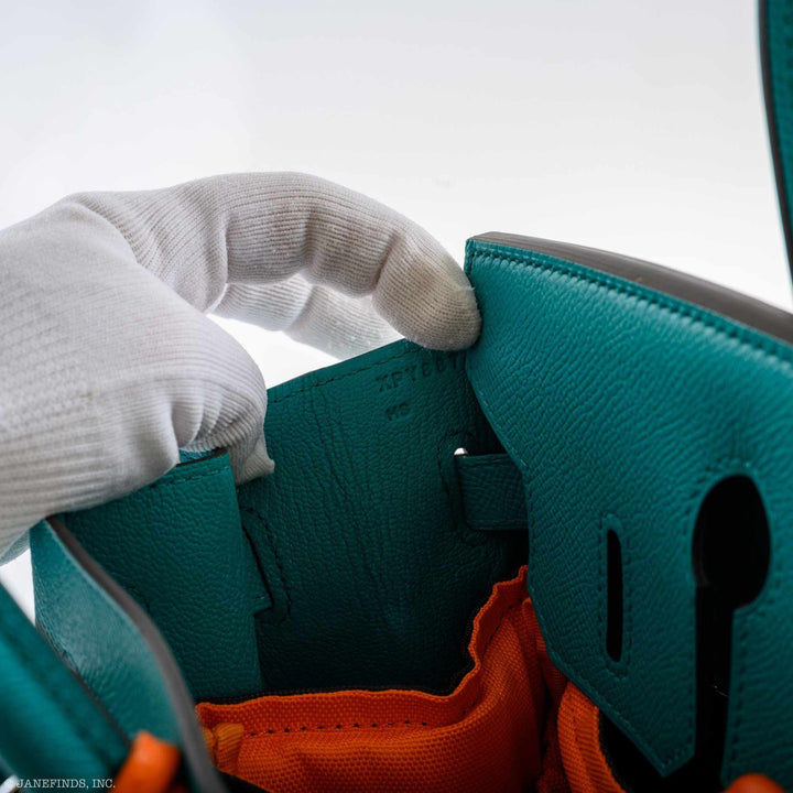 Top quality Hermes Birkin 30 Blue Paon Epsom Gold Hardware