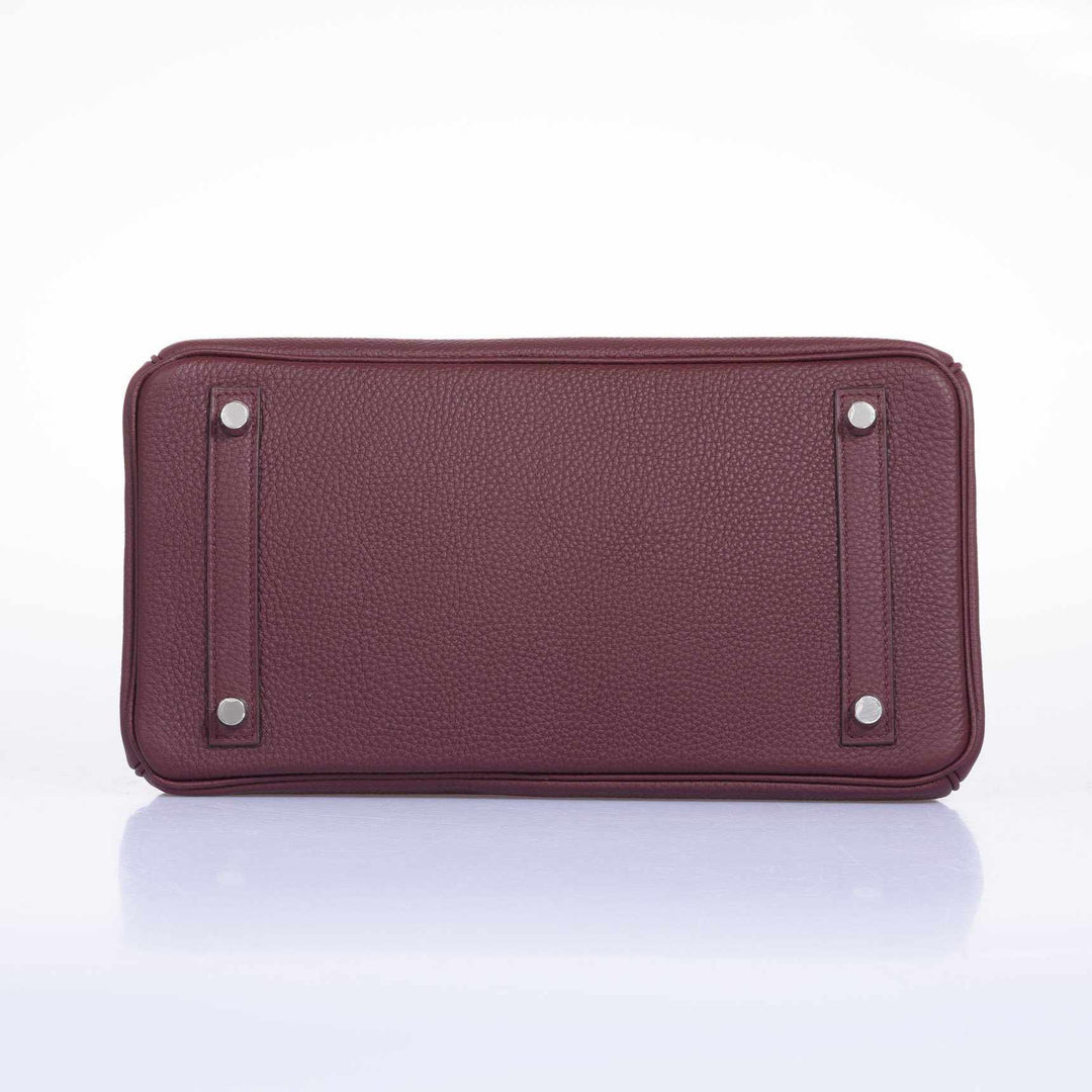 Top quality Hermes Birkin 30 Bordeaux Togo Palladium Hardware