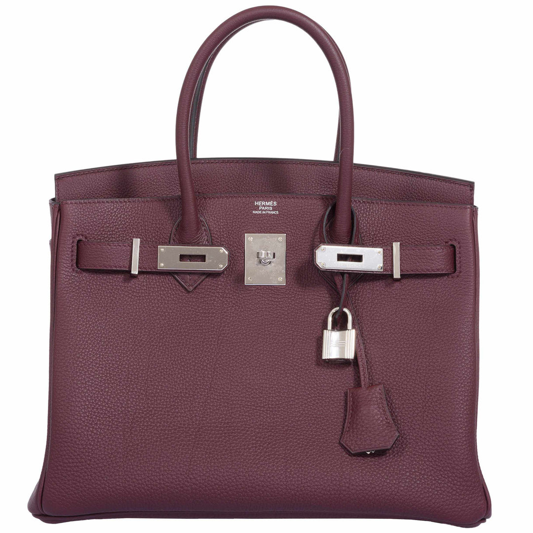 Hermes Birkin 30 Bordeaux Togo Palladium Hardware