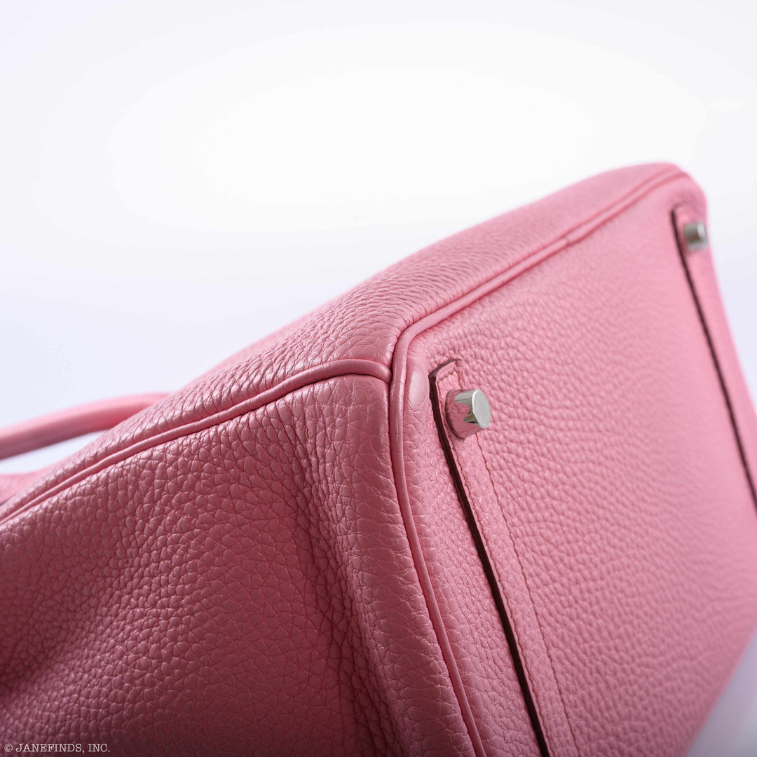Top quality Hermes Birkin 30 Bubblegum 5P Pink Togo Palladium Hardware