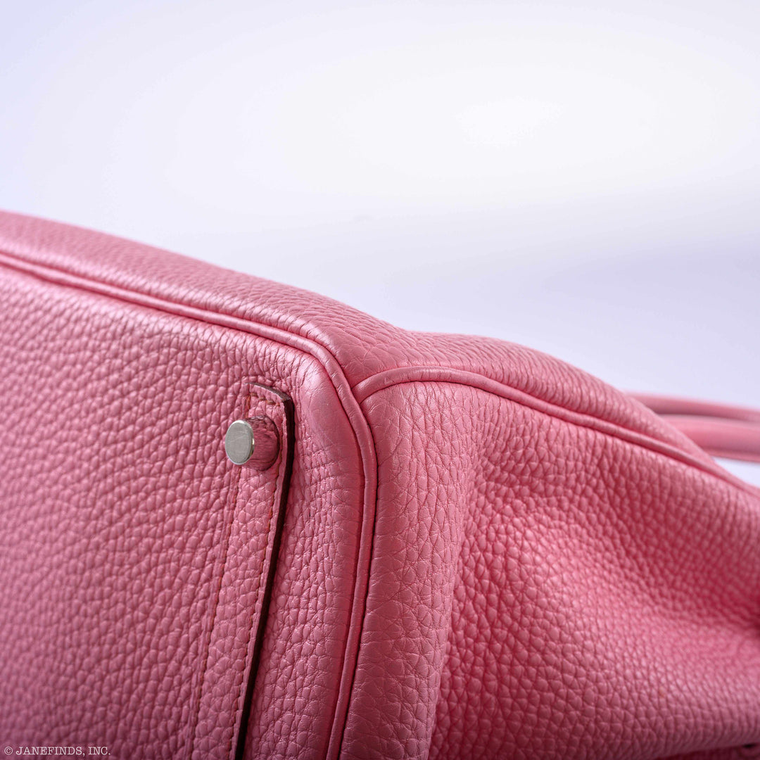 Top quality Hermes Birkin 30 Bubblegum 5P Pink Togo Palladium Hardware