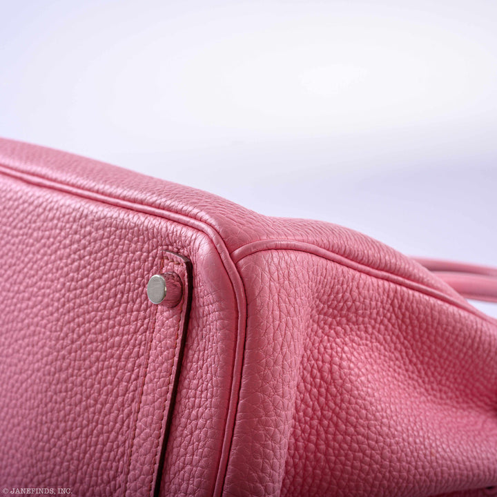 Top quality Hermes Birkin 30 Bubblegum 5P Pink Togo Palladium Hardware