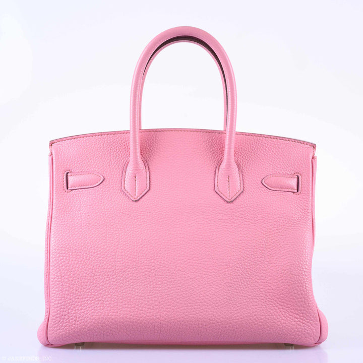 Top quality Hermes Birkin 30 Bubblegum 5P Pink Togo Palladium Hardware