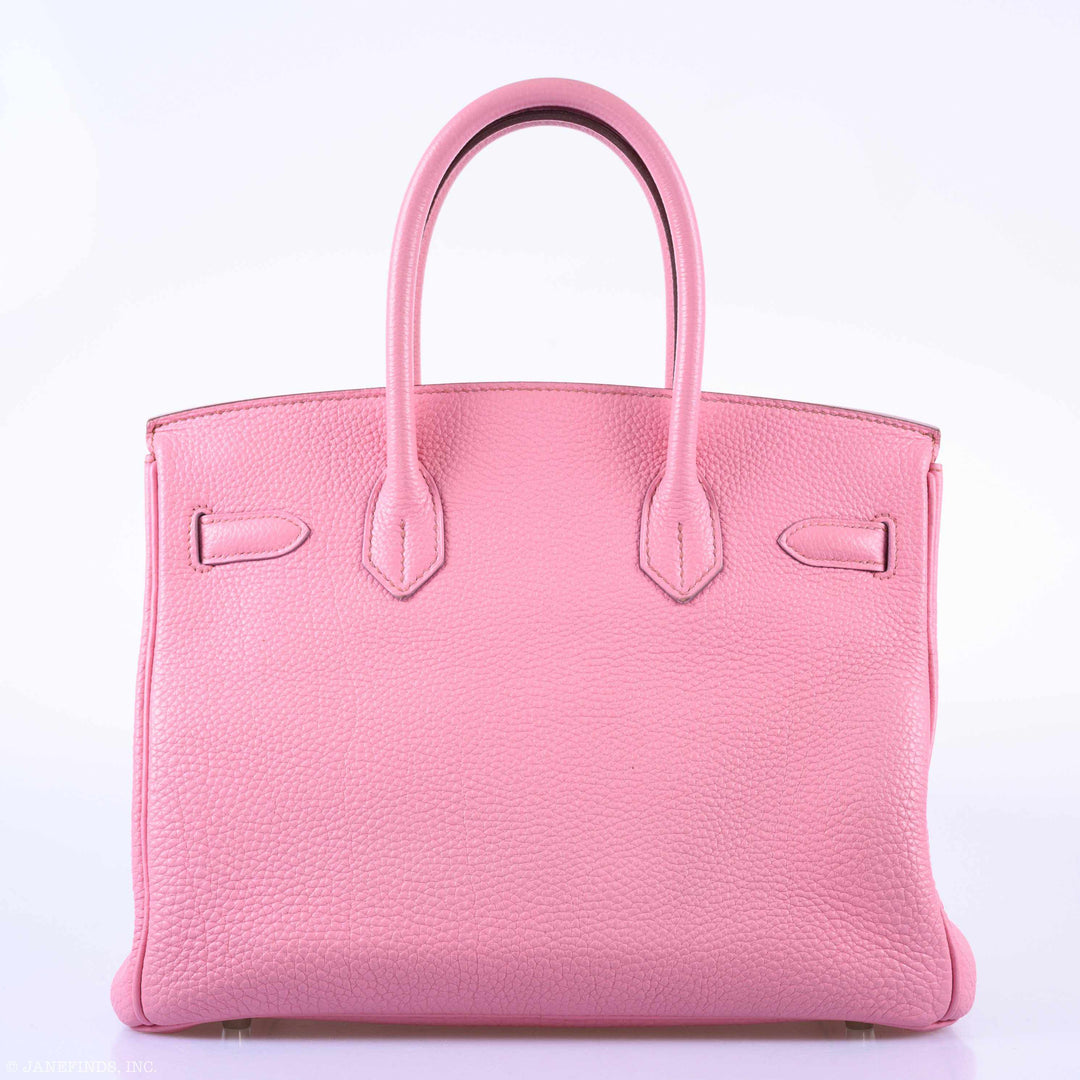 Top quality Hermes Birkin 30 Bubblegum 5P Pink Togo Palladium Hardware