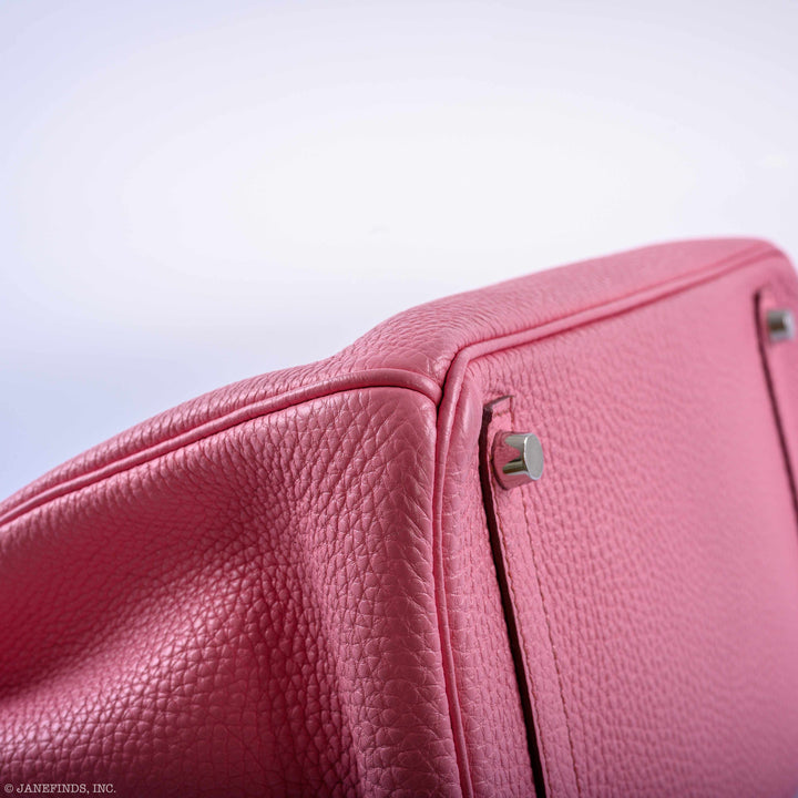 Top quality Hermes Birkin 30 Bubblegum 5P Pink Togo Palladium Hardware