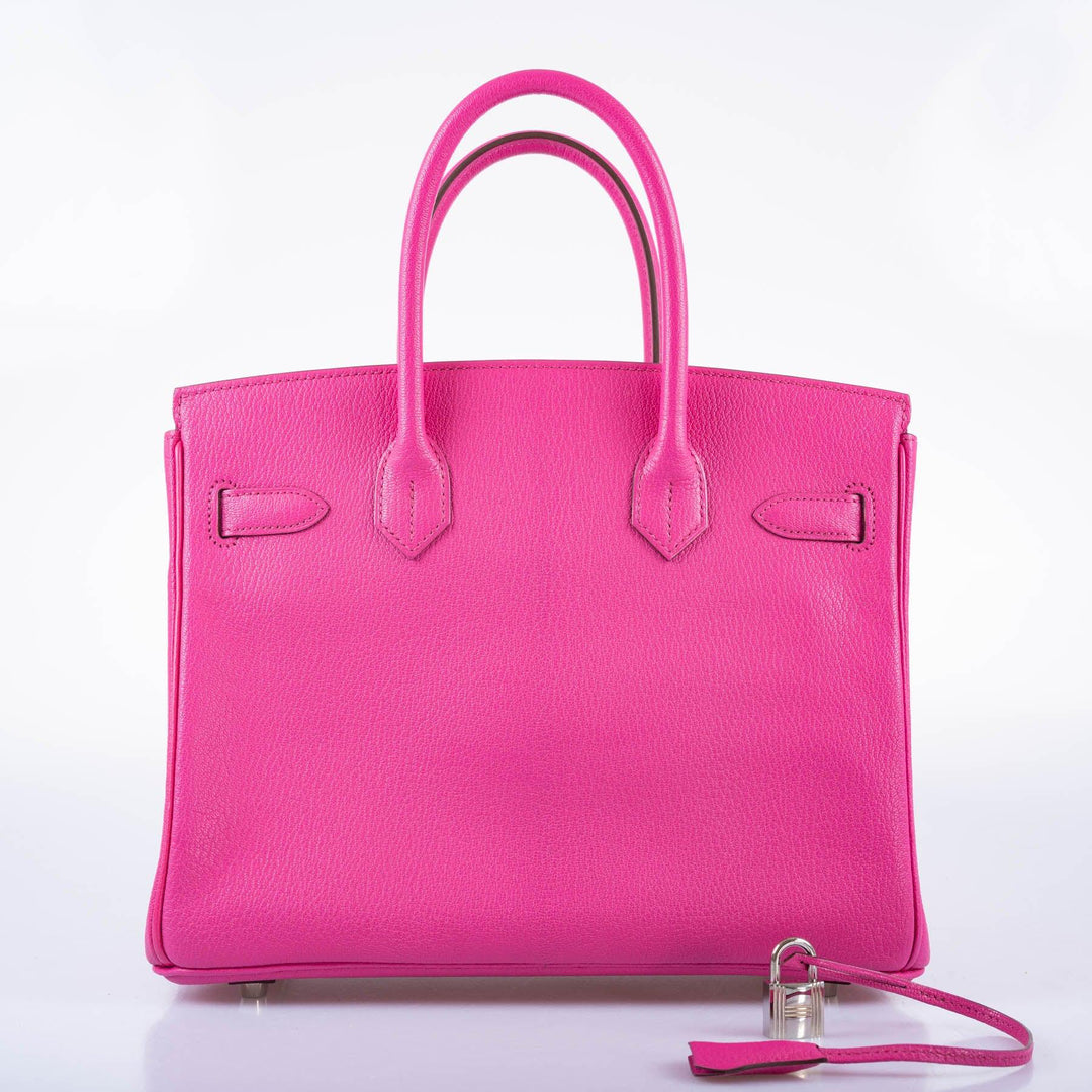 Top quality Hermes Birkin 30 Candy Collection Rose Tyrien Chèvre Palladium Hardware