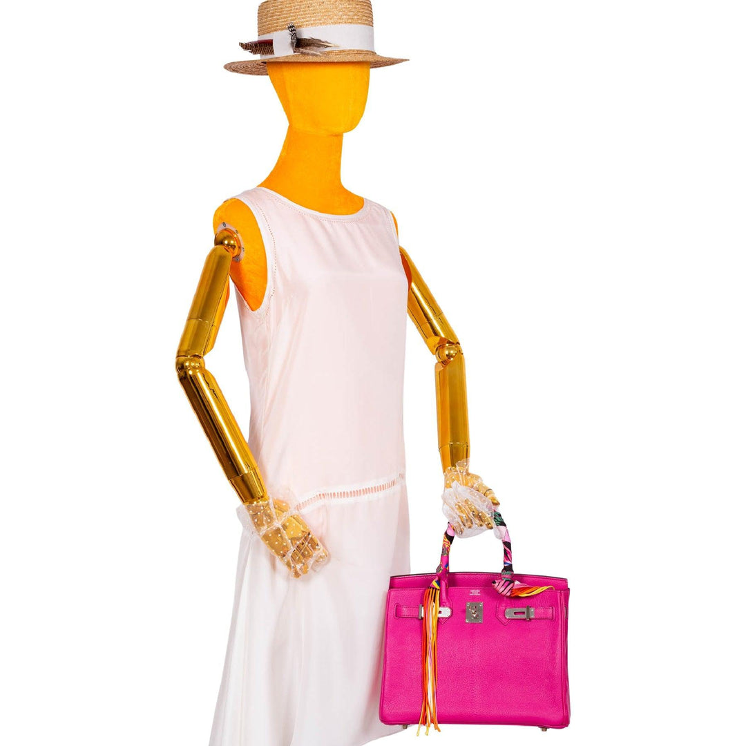 Top quality Hermes Birkin 30 Candy Collection Rose Tyrien Chèvre Palladium Hardware