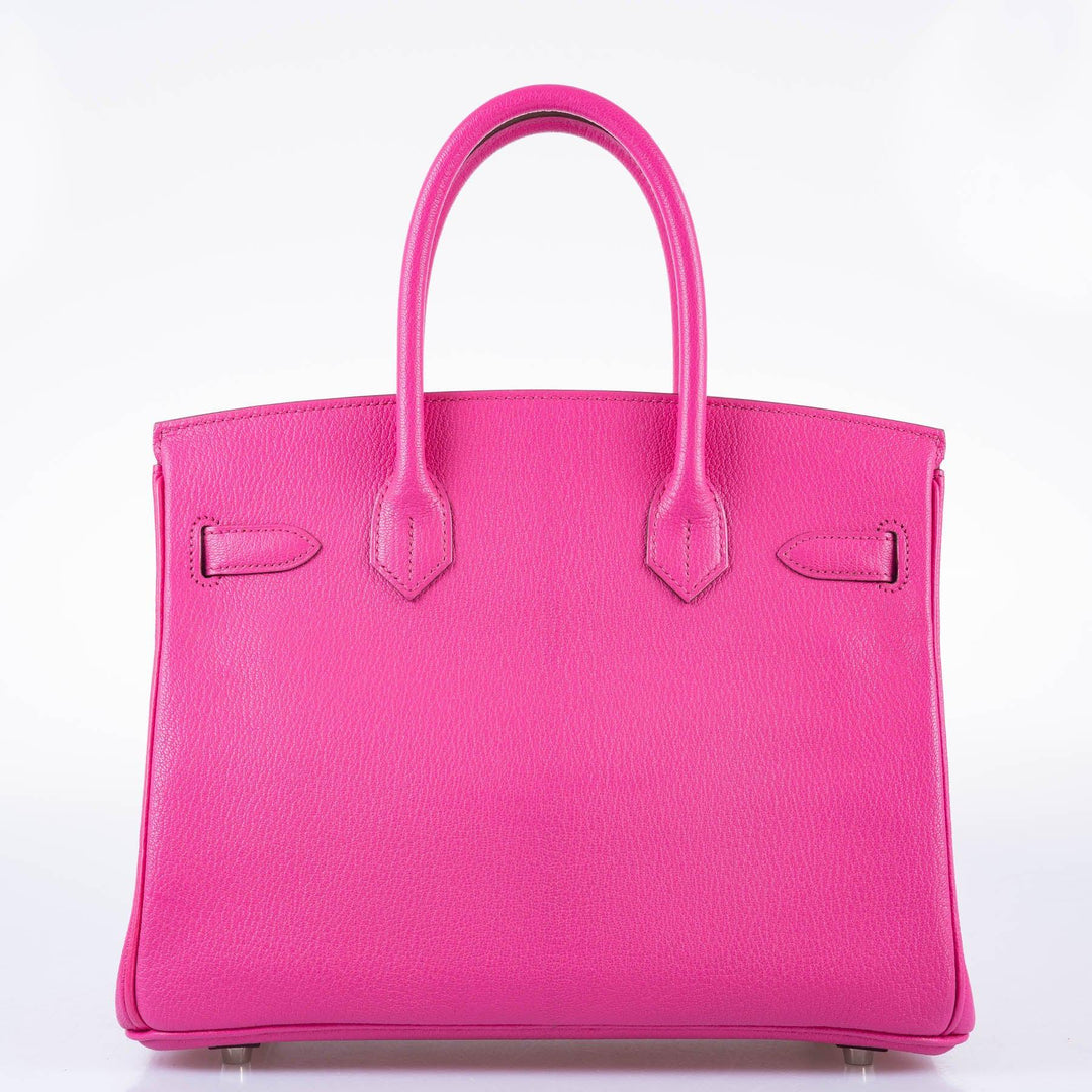 Top quality Hermes Birkin 30 Candy Collection Rose Tyrien Chèvre Palladium Hardware