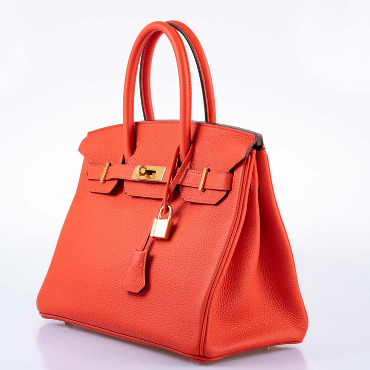 Top quality Hermes Birkin 30 Capucine Togo leather Gold Hardware
