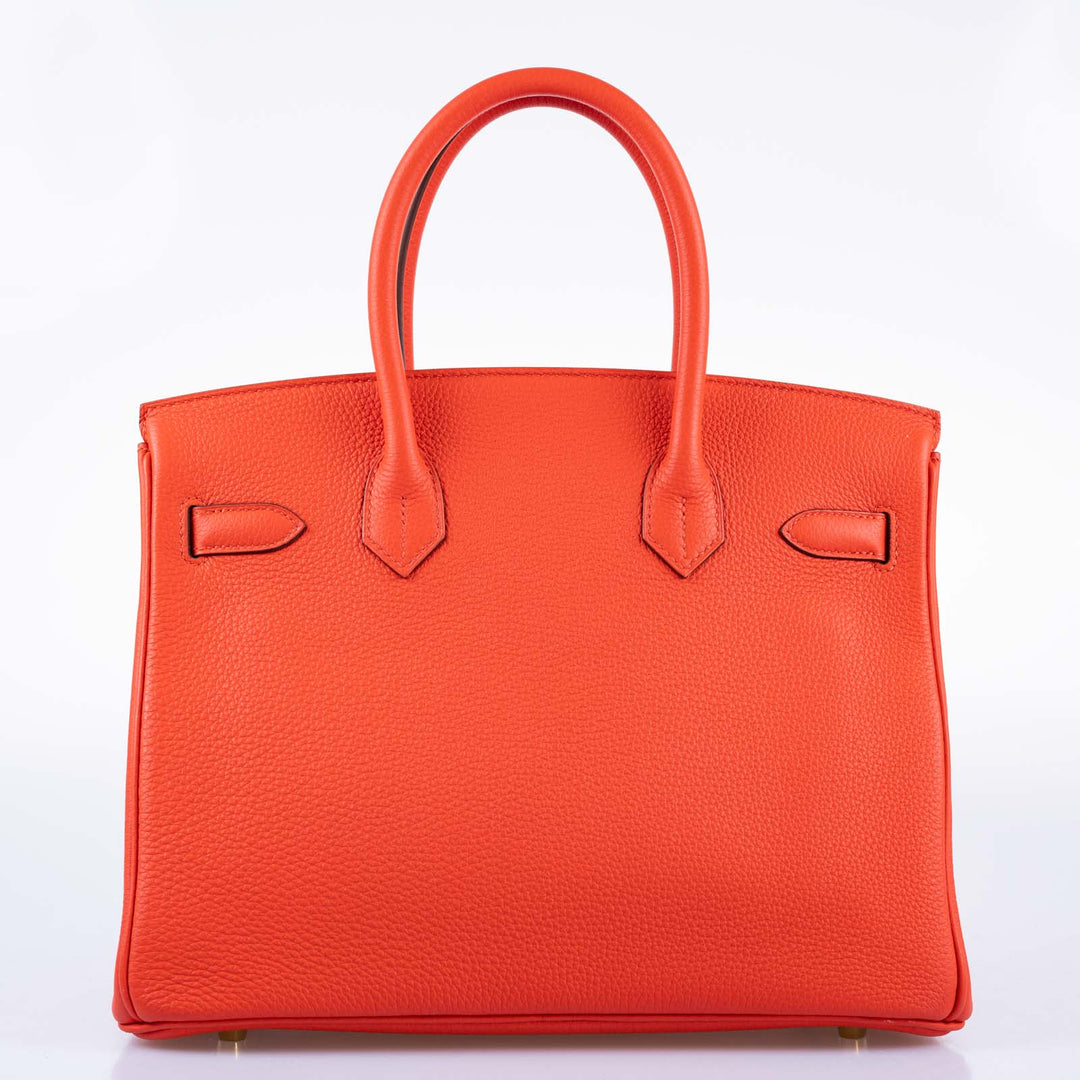 Top quality Hermes Birkin 30 Capucine Togo leather Gold Hardware