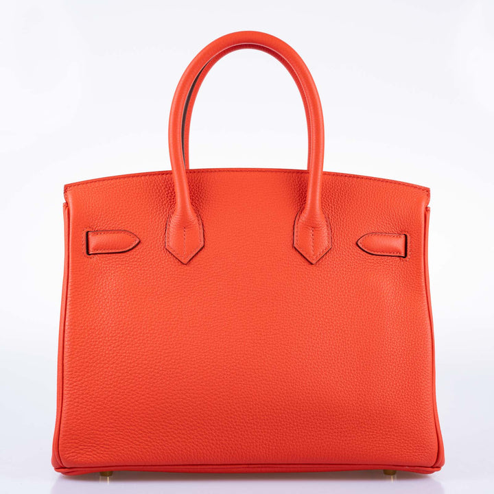 Top quality Hermes Birkin 30 Capucine Togo leather Gold Hardware