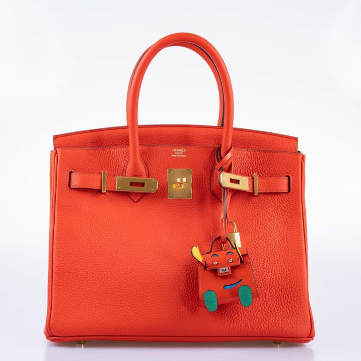 Top quality Hermes Birkin 30 Capucine Togo leather Gold Hardware