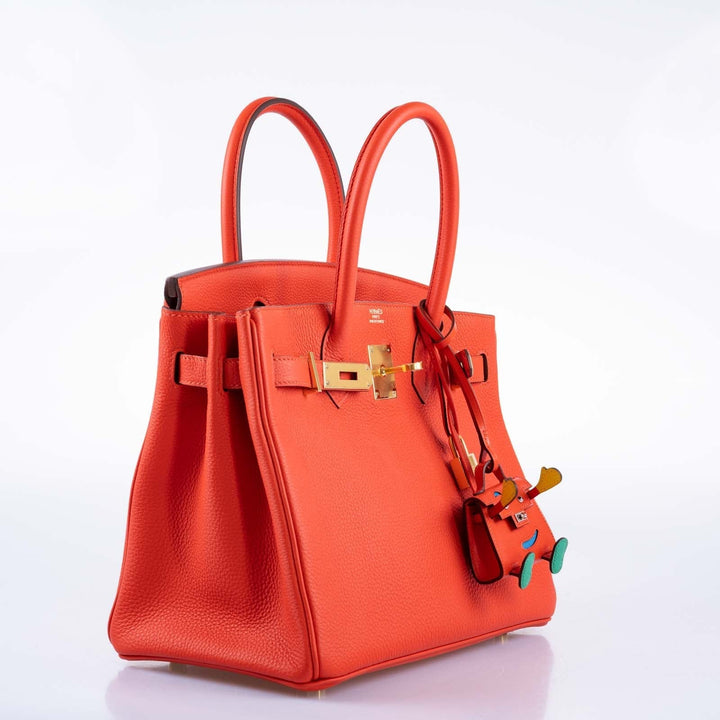 Top quality Hermes Birkin 30 Capucine Togo leather Gold Hardware