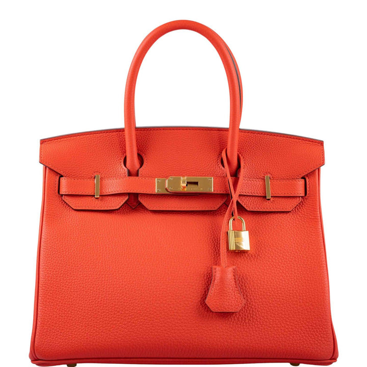 Top quality Hermes Birkin 30 Capucine Togo leather Gold Hardware