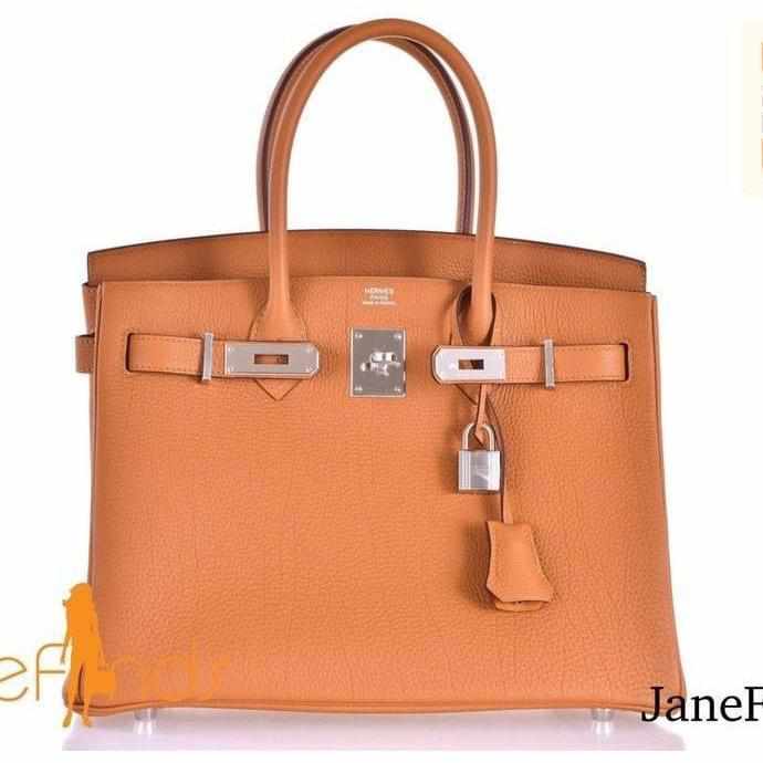 Top quality Hermes Birkin 30 Caramel Togo Palladium Hardware
