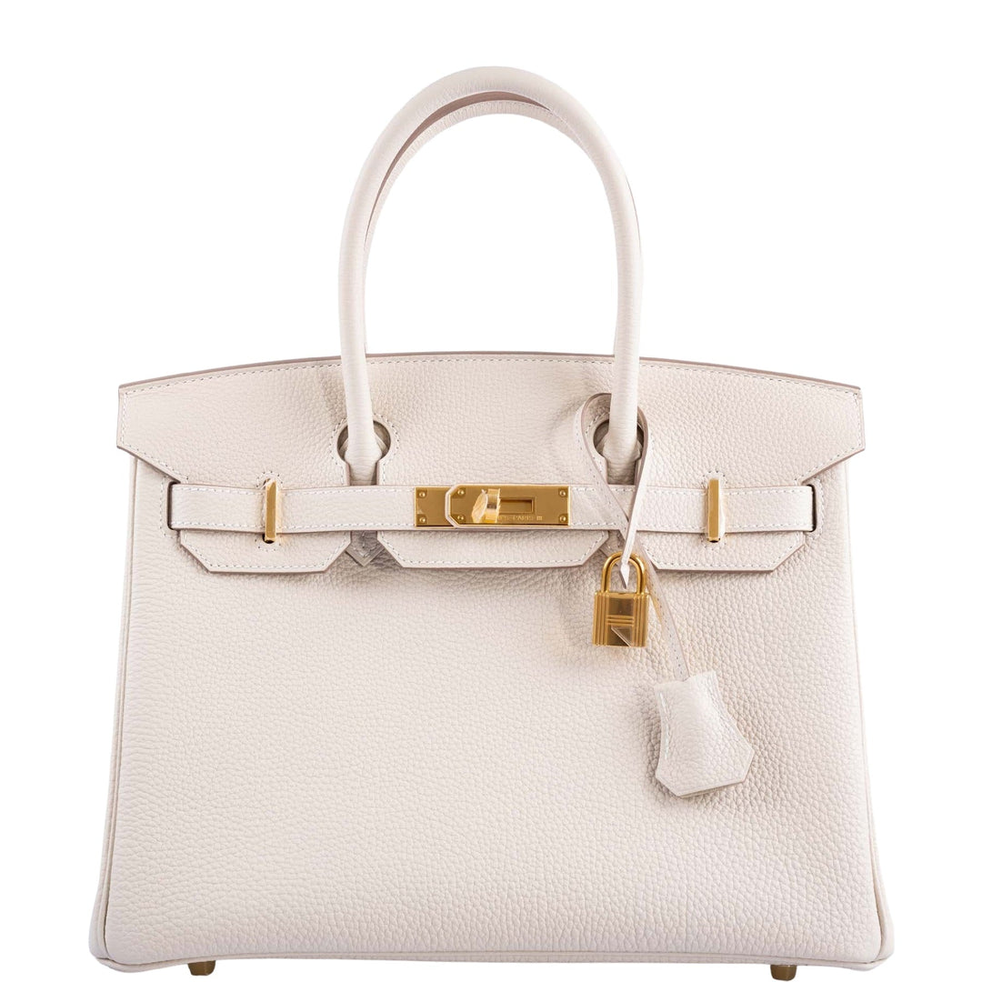 Hermes Birkin 30 Craie Togo with Gold Hardware