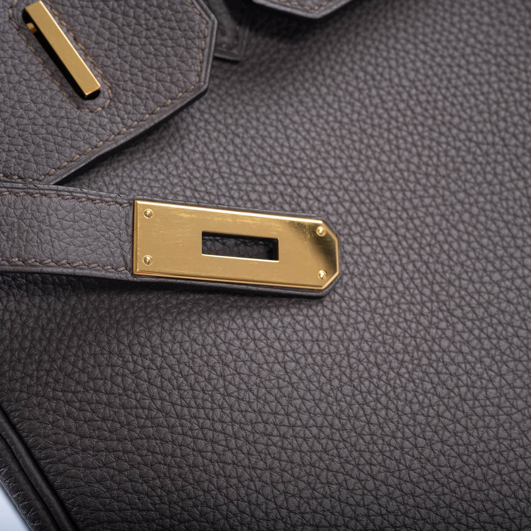 Top quality Hermes Birkin 30 Etain Togo with Gold Hardware