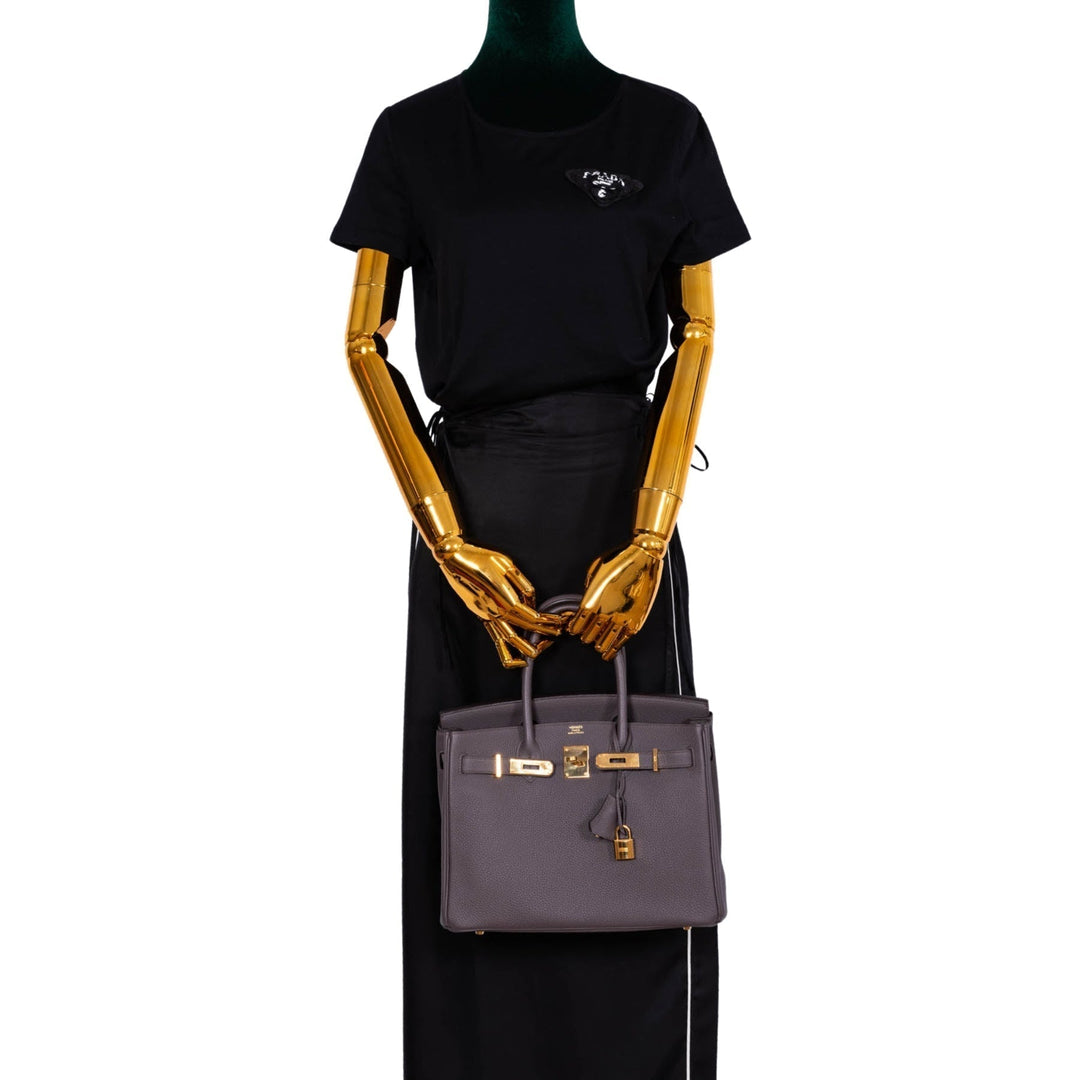 Top quality Hermes Birkin 30 Etain Togo with Gold Hardware