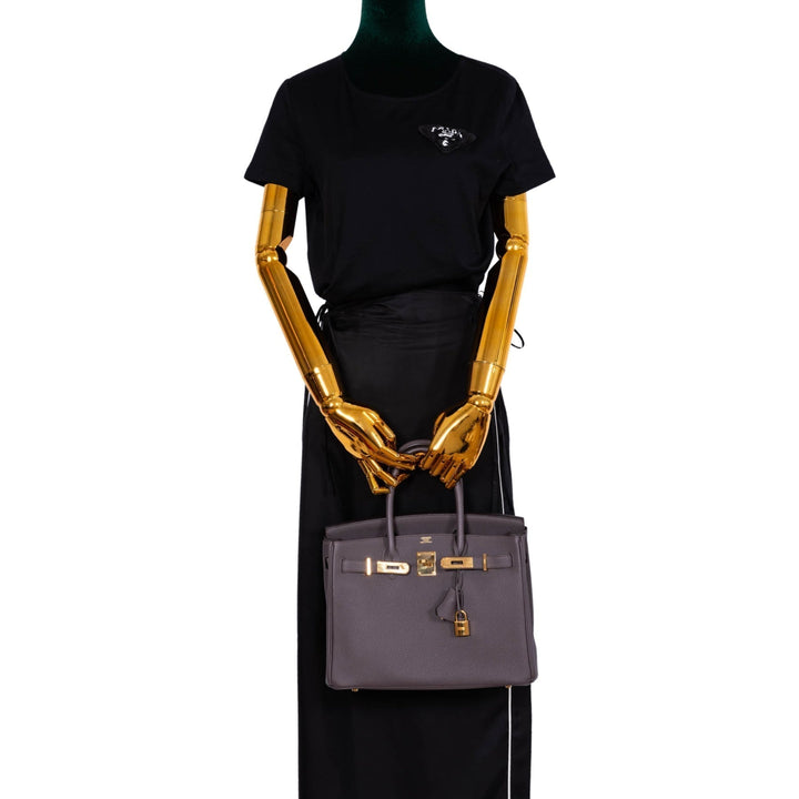 Top quality Hermes Birkin 30 Etain Togo with Gold Hardware