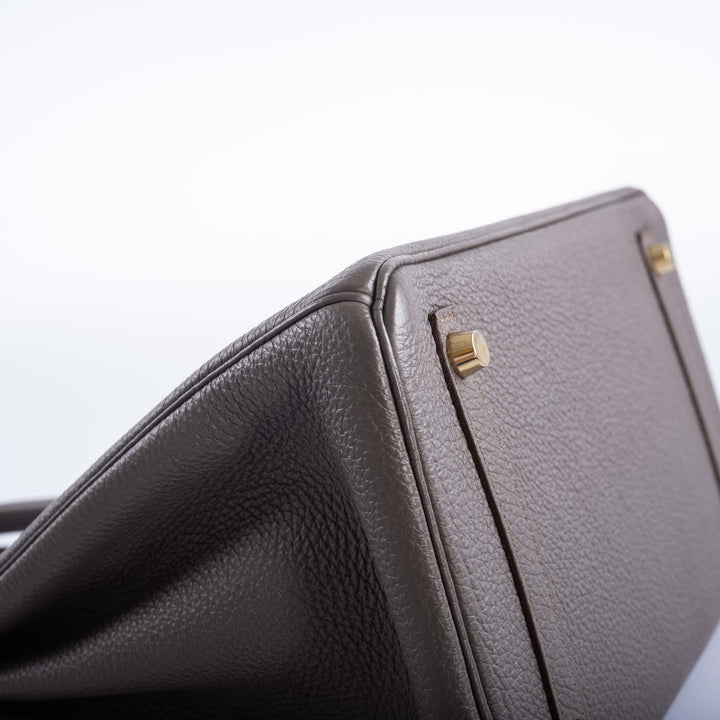 Top quality Hermes Birkin 30 Etain Togo with Gold Hardware