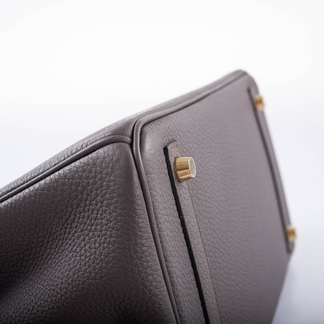 Top quality Hermes Birkin 30 Etain Togo with Gold Hardware