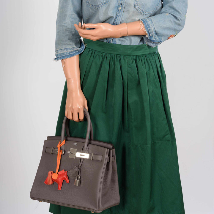 Hermes Birkin 30 Etaine Togo Palladium Hardware