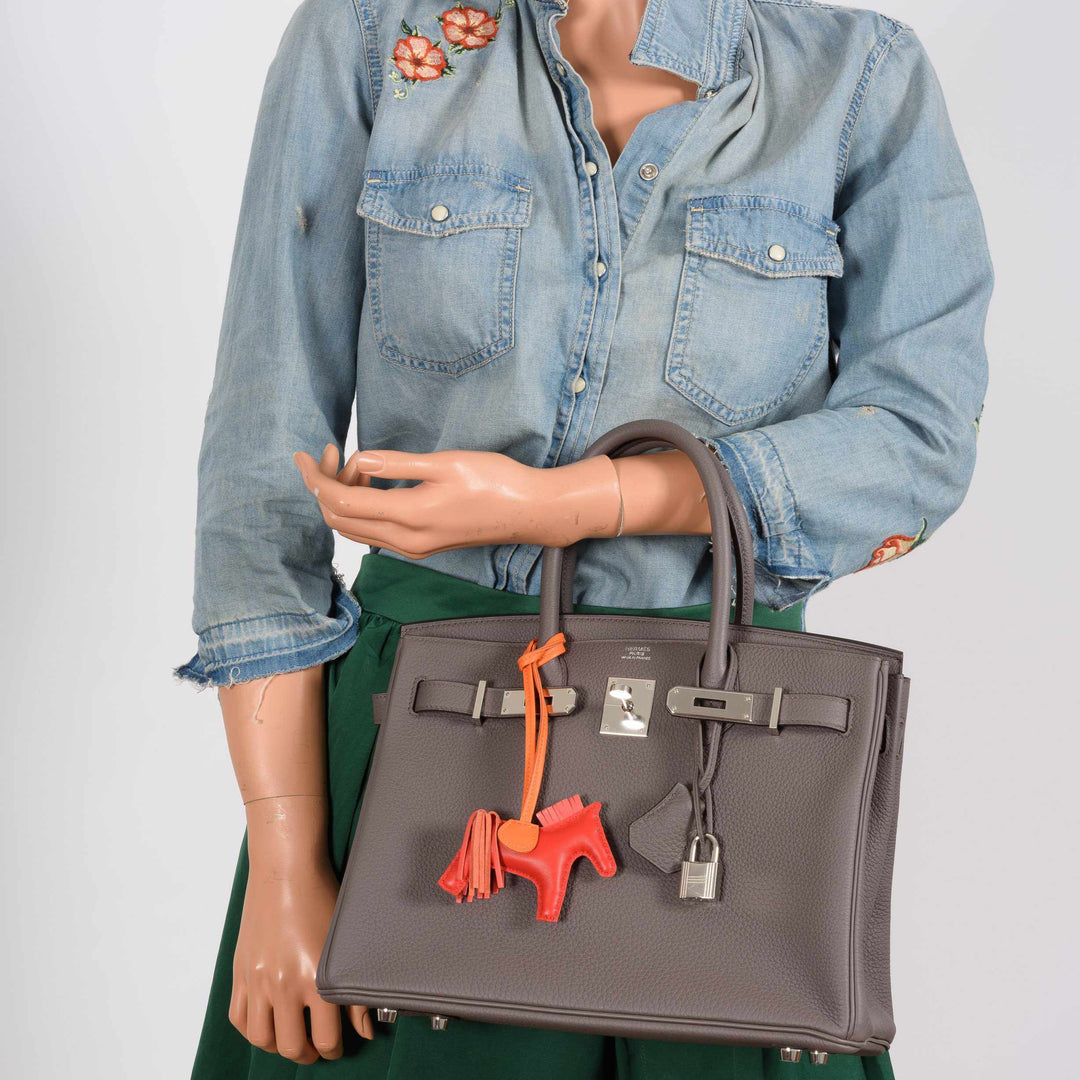 Hermes Birkin 30 Etaine Togo Palladium Hardware