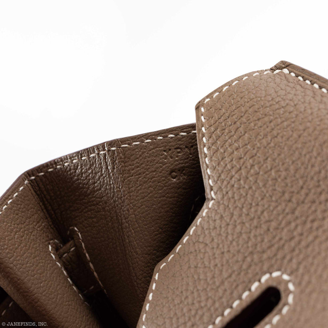 Top quality Hermes Birkin 30 Etoupe Togo Gold Hardware