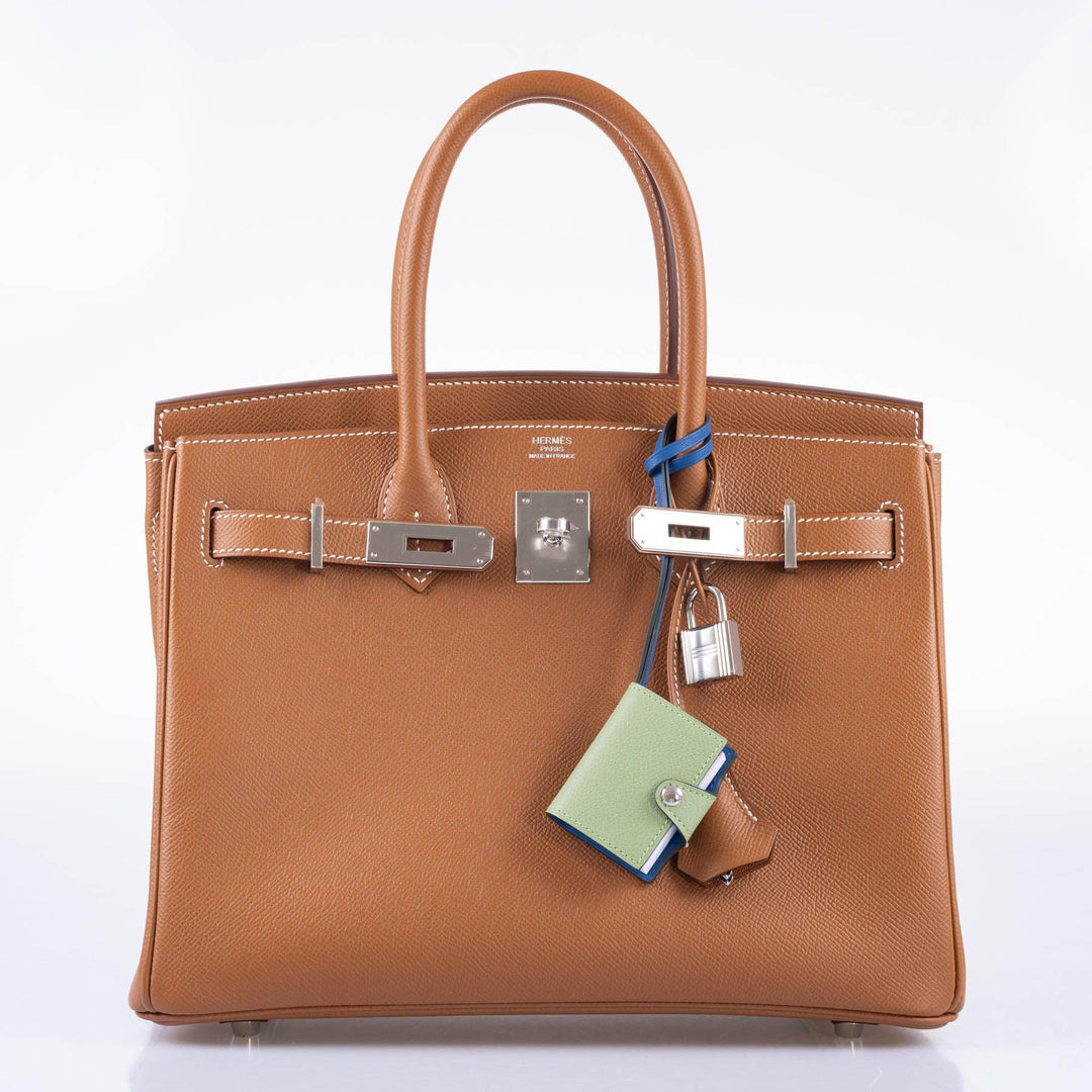 Top quality Hermes Birkin 30 Gold Epsom with Palladium Hardware