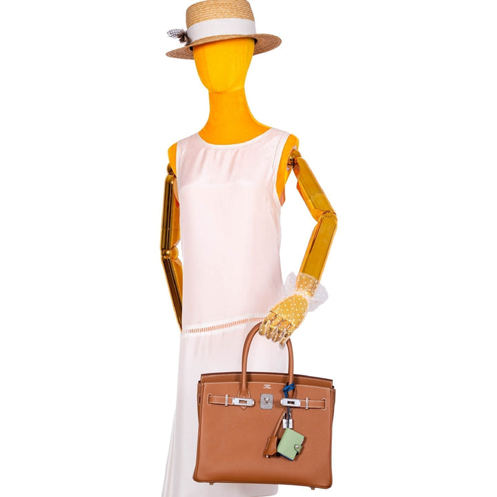 Top quality Hermes Birkin 30 Gold Epsom with Palladium Hardware