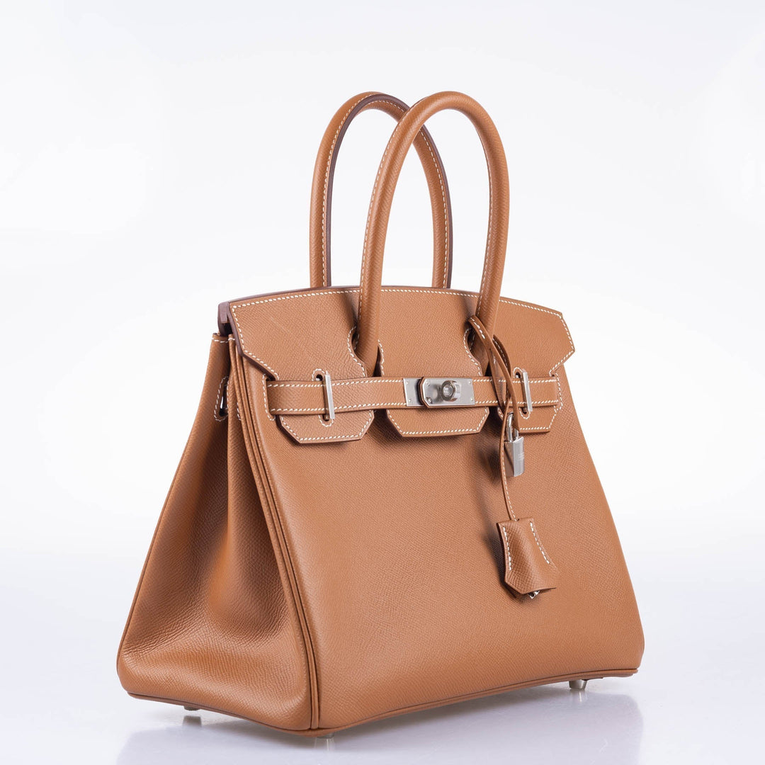Top quality Hermes Birkin 30 Gold Epsom with Palladium Hardware