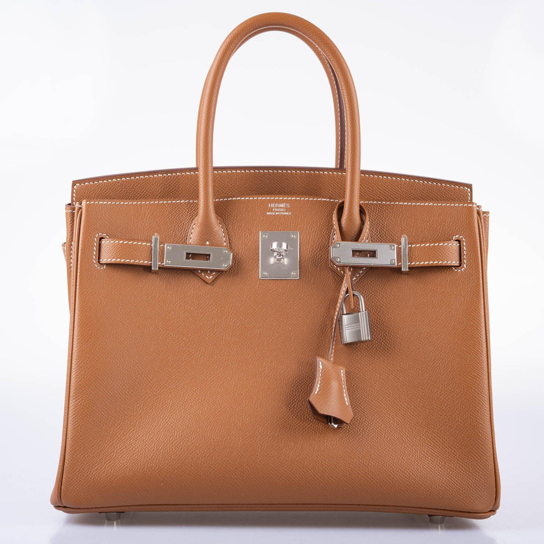 Top quality Hermes Birkin 30 Gold Epsom with Palladium Hardware
