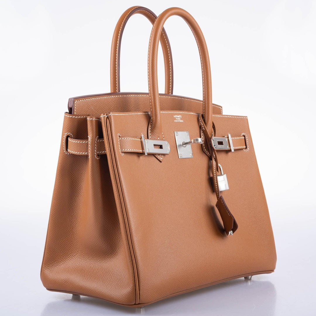 Top quality Hermes Birkin 30 Gold Epsom with Palladium Hardware