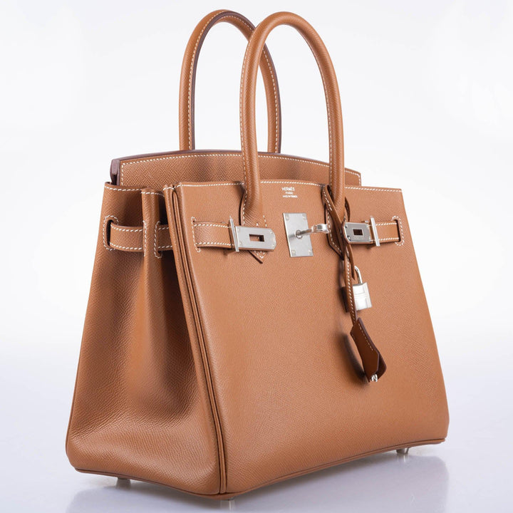 Top quality Hermes Birkin 30 Gold Epsom with Palladium Hardware