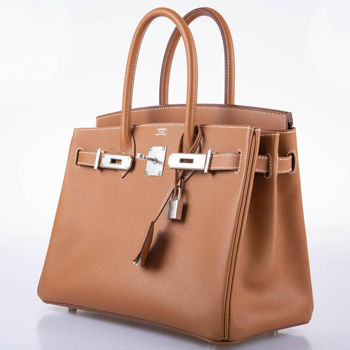 Top quality Hermes Birkin 30 Gold Epsom with Palladium Hardware