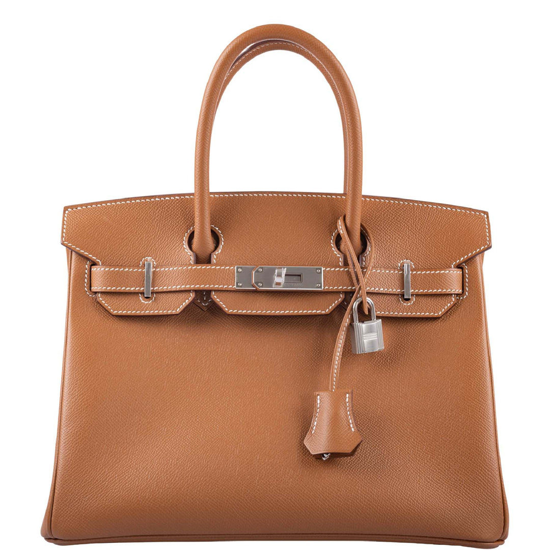 Hermes Birkin 30 Gold Epsom with Palladium Hardware