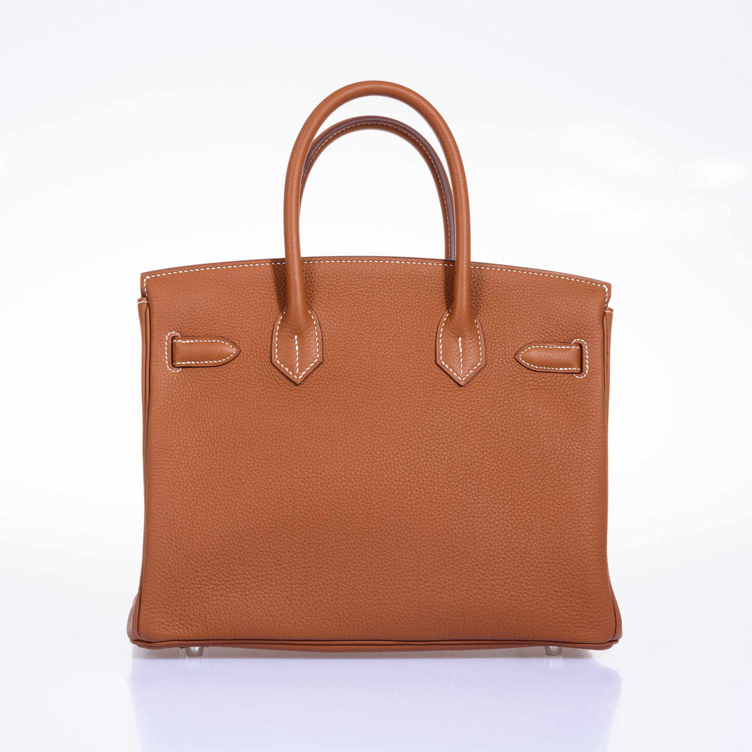 Top quality Hermes Birkin 30 Gold Togo Palladium Hardware