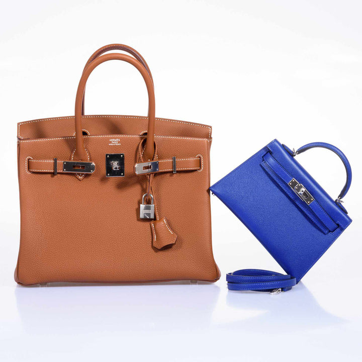 Top quality Hermes Birkin 30 Gold Togo Palladium Hardware