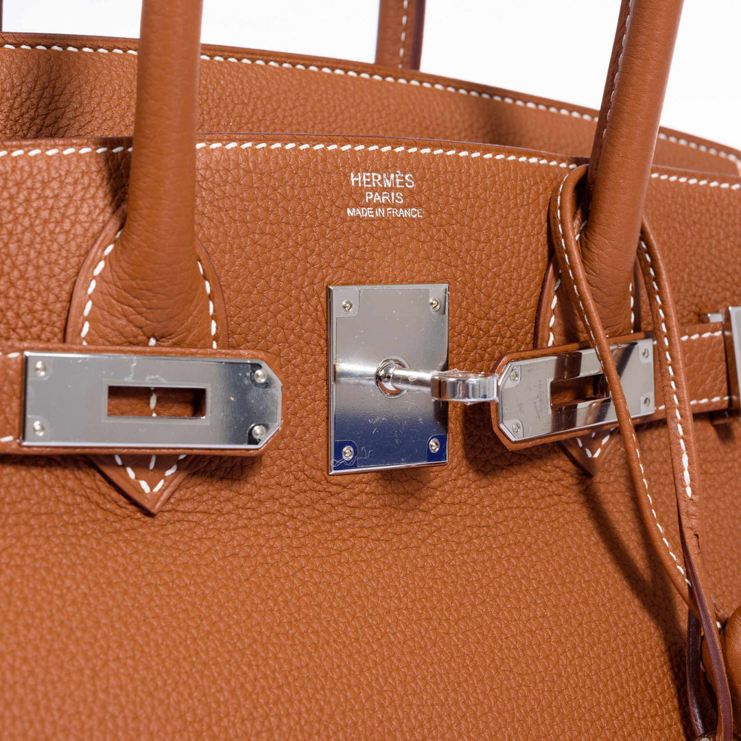 Top quality Hermes Birkin 30 Gold Togo Palladium Hardware