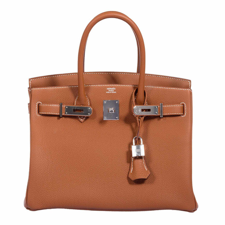 Top quality Hermes Birkin 30 Gold Togo Palladium Hardware