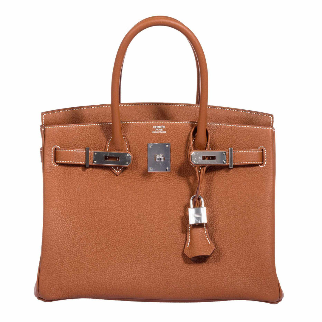 Hermes Birkin 30 Gold Togo Palladium Hardware