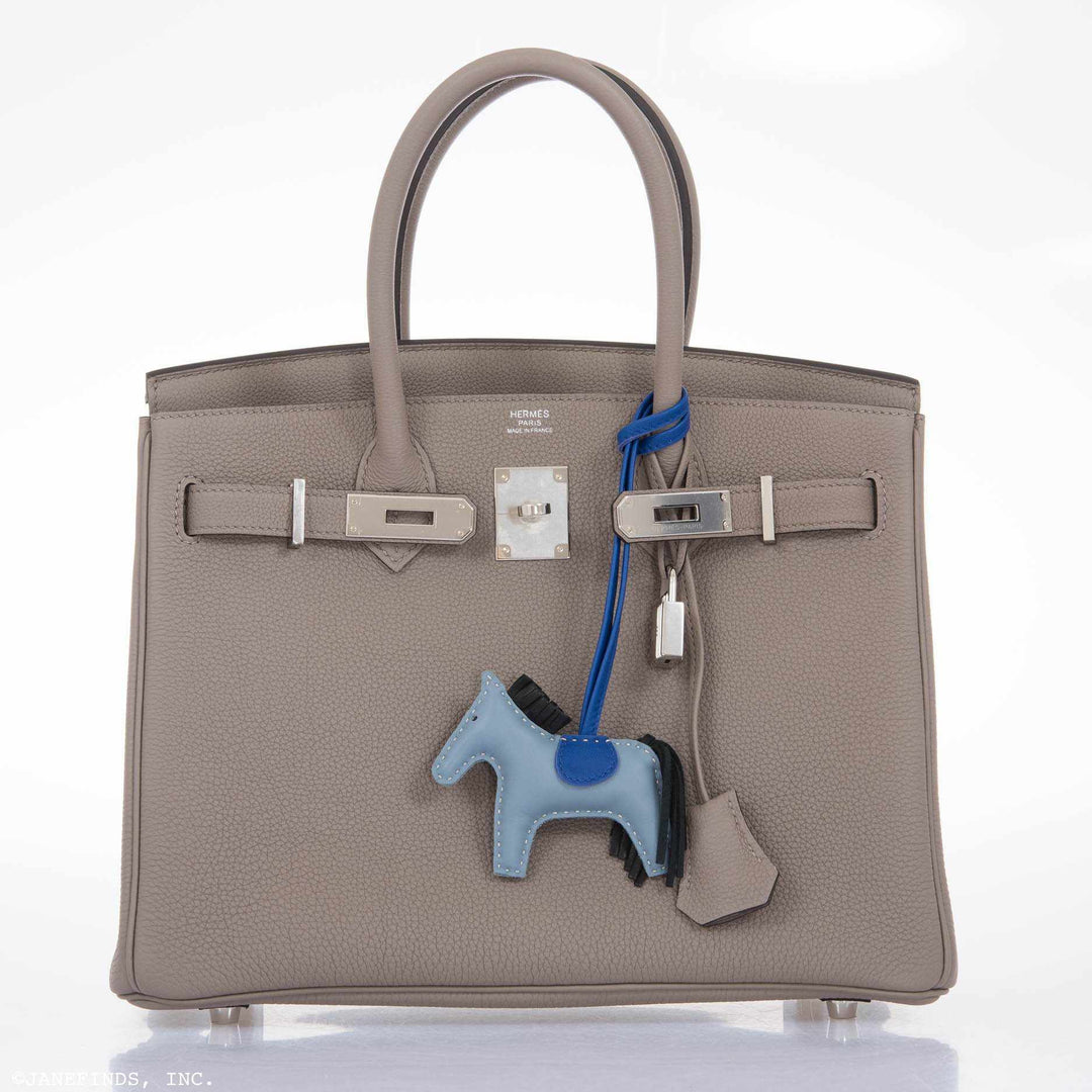 Top quality Hermes Birkin 30 Gris Asphalte Togo Palladium Hardware