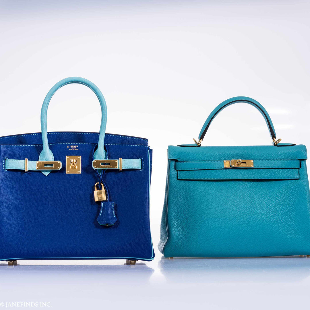 Hermes Birkin 30 HSS Blue Electric & Blue Atoll Epsom Gold Hardware